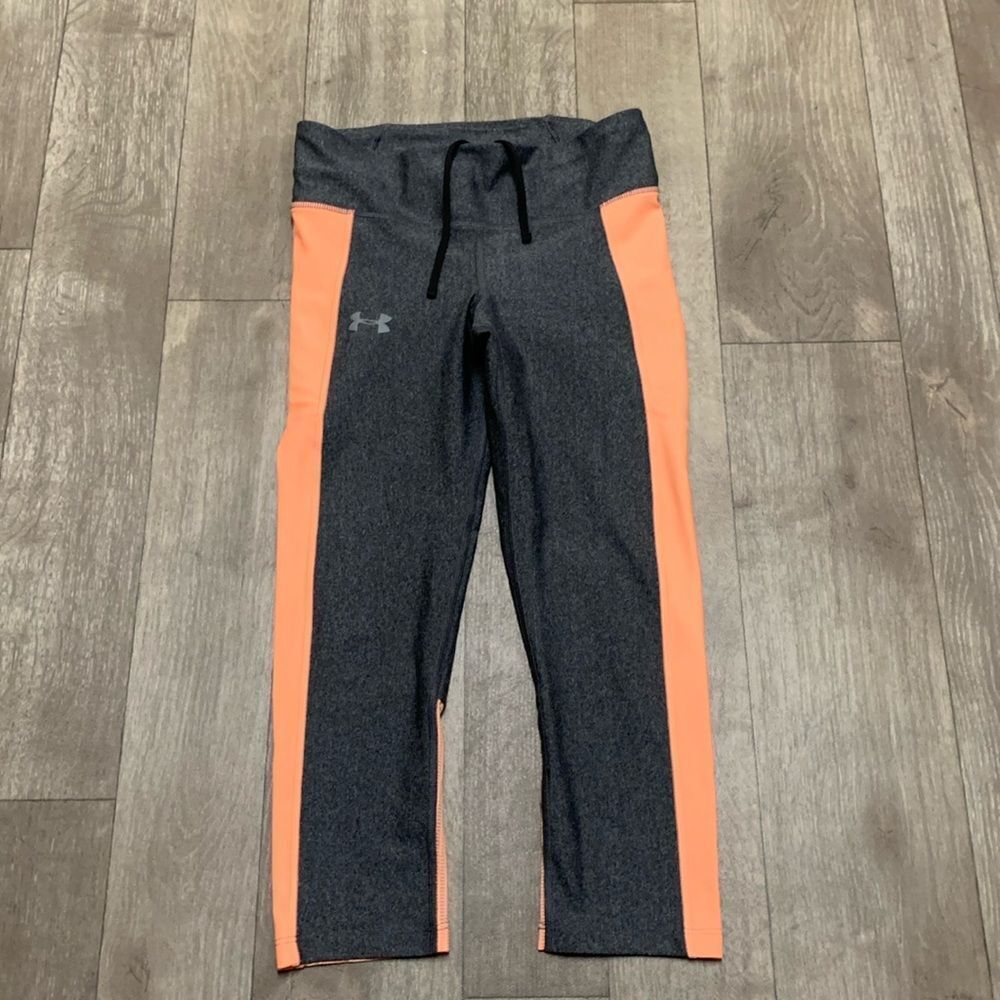Womens Under Armour Compression Crop‎ Heatgear Performance Active Leggings